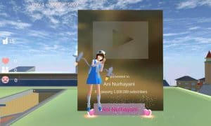 ID Rumah Gold Play Button Sakura School Simulator