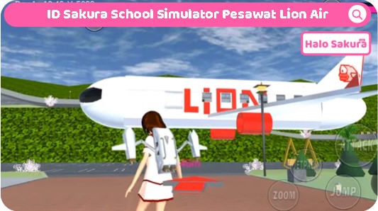 ID Sakura School Simulator Pesawat Lion Air