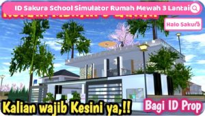 Read more about the article ID Sakura School Simulator Rumah mewah 3 lantai, Luas dan Megah