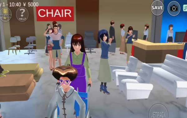 ID Furniture Shop di Sakura School Simulator