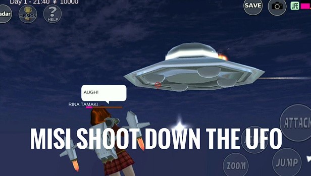 Read more about the article Cara Menyelesaikan Misi Shoot down the UFO di Sakura School Simulator